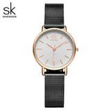 SK Luxury Women’s Quartz Watch – Fashion Wristwatch with Leather or Mesh Strap