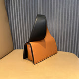 Color Block Crossbody Bag for Women – Trendy PU Shoulder Handbag with Wide Strap