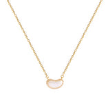Luxury Pearl Bean Pendant Necklace for Women – Korean Style Titanium Steel Jewelry