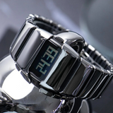 Men’s Digital Quartz Watch – Waterproof Y2K Square Face Fashion Watch with Alloy Strap