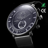 Sinobi Men’s Quartz Chronograph Watch – Waterproof Business Watch with Silicone Strap