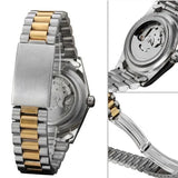 T-Winner Men's Classic Gold Mechanical Watch – Luxury Skeleton Watch