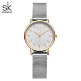 SK Luxury Women’s Quartz Watch – Fashion Wristwatch with Leather or Mesh Strap