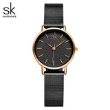 SK Luxury Women’s Quartz Watch – Fashion Wristwatch with Leather or Mesh Strap