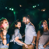 Unisex LED Light-Up Crown Earrings – Colorful Alloy Glow Jewelry for Parties & Concerts