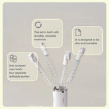 Travel Bottles Set – Refillable Leakproof Toiletry Containers with Labels & Stickers