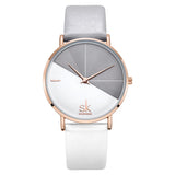 SK Women’s Quartz Watch – High-End Thin Strap Fashion Analog Timepiece