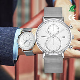 Sinobi Modern Men’s Quartz Business Watch – Waterproof Stainless Steel Luxury Wristwatch