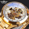T-Winner Automatic Mechanical Watch for Men – Luminous Display, Stainless Steel Strap