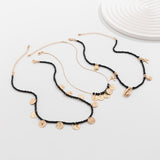 Midnight Coast Charm Bead Necklace for Women – Fashionable Alloy Jewelry