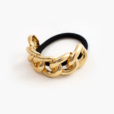 Gold Chain Hair Tie – Chic Minimalist Metal Hair Accessory with High Elasticity