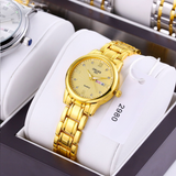 ORUSS Women's Stylish Quartz Watch – Calendar & Week Display