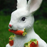 Charming Garden Sculpture Ornament - Rabbit Design