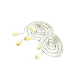 6pcs Snail Coil Charcoal Holder Set - Lollipop-Shaped with Wooden Handles