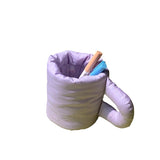 Colorful Pen Holder, Cotton-Filled Storage Cup, Dopamine Pen Bag, Fat Cup Ornament, Multifunctional Pen Holder, Satchel Fabric Water Cup