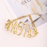 AMORE Letter Pendant Necklace – Retro Hip-Hop Style Statement Jewelry for Women