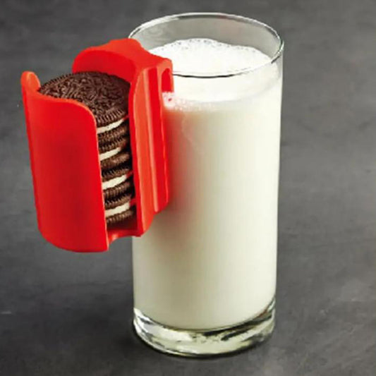 Creative Red Biscuit Rack – Plastic Cookie Holder & Storage Container