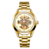 T-Winner Automatic Mechanical Watch for Men – Luminous Display, Stainless Steel Strap