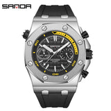 SANDA Luminous Waterproof Men's Quartz Watch – Casual Sport Watch with Durable Strap