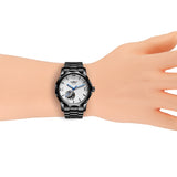 T-Winner Men’s Mechanical Watch – Black & Blue Dial with Stainless Steel Band