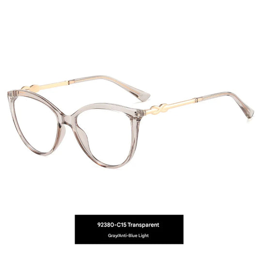 Retro Round Anti-Blue Light Glasses – TR90 Frame with Spring Metal Legs