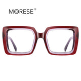 European and American anti-blue light large frame glasses frame 2170 square TR90 optical frame fashion street photography ladies glasses ins style