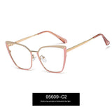 Metal Blue Light Blocking Glasses – Dual-Color Frame, Spring Temple Design