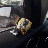 Tom and Jerry Car Dashboard Ornament – Cute Resin Toy Doll for Car's Interior Decor