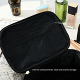 Large Capacity Plaid Makeup Bag – Stylish and Portable for Men & Women