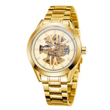 T-Winner Automatic Mechanical Watch for Men – Luminous Display, Stainless Steel Strap