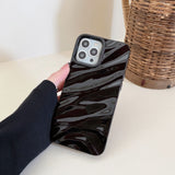Stylish Pleated Wave Pattern iPhone Case