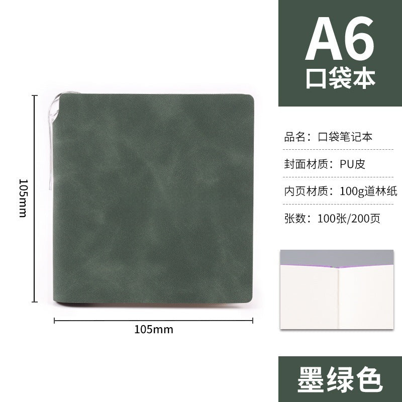A7 Portable Pocket Notebook in Stock, Blank Stampable Notebook, Cultural and Creative Souvenir Notebook for Tourist Attractions and Museums, Customizable