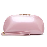 Patent Leather Clutch Bag Women's Cosmetic Bag Korean Style Mini Clutch Banquet Coin Purse Mobile Phone Shell Lipstick Zipper Small Bag