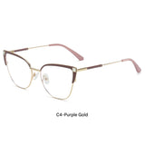 Oversized Cat Eye Blue Light Glasses Frame for Women – Trendy Myopia Eyewear