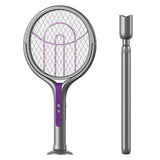 Retractable Wall-Mounted Electric Mosquito Swatter – 2-in-1 Rechargeable Insect Killer