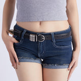 Women’s Fashion Metal Buckle Belt – Stylish Korean-Style Jeans Belt for Everyday Outfits