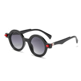 Round Frame Street Style Sunglasses – Full Frame Oval Sun Visor Shades