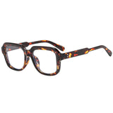 欧美时尚新款方形米钉简约素颜平光镜防蓝光个性眼镜架休闲眼镜框