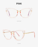 Classic Cat Eye Anti-Blue Light Glasses for Women – TR90 Retro Flat Frame