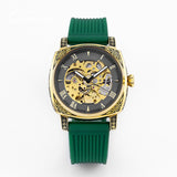 Men's Retro Square Hollow Automatic Mechanical Watch