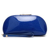 Patent Leather Clutch Bag Women's Cosmetic Bag Korean Style Mini Clutch Banquet Coin Purse Mobile Phone Shell Lipstick Zipper Small Bag