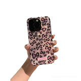 Glacier iPhone 16 Pro Max Case - Pink Full-Screen Leopard Print, IMD Silver T6