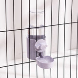 Hanging Bird Cage Feeder with Water Bottle and Food Dispenser – 500ml