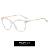 Retro Round Anti-Blue Light Glasses – TR90 Frame with Spring Metal Legs