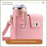 Outdoor Portable Beverage Bottle Bag - Trendy Commuter Messenger