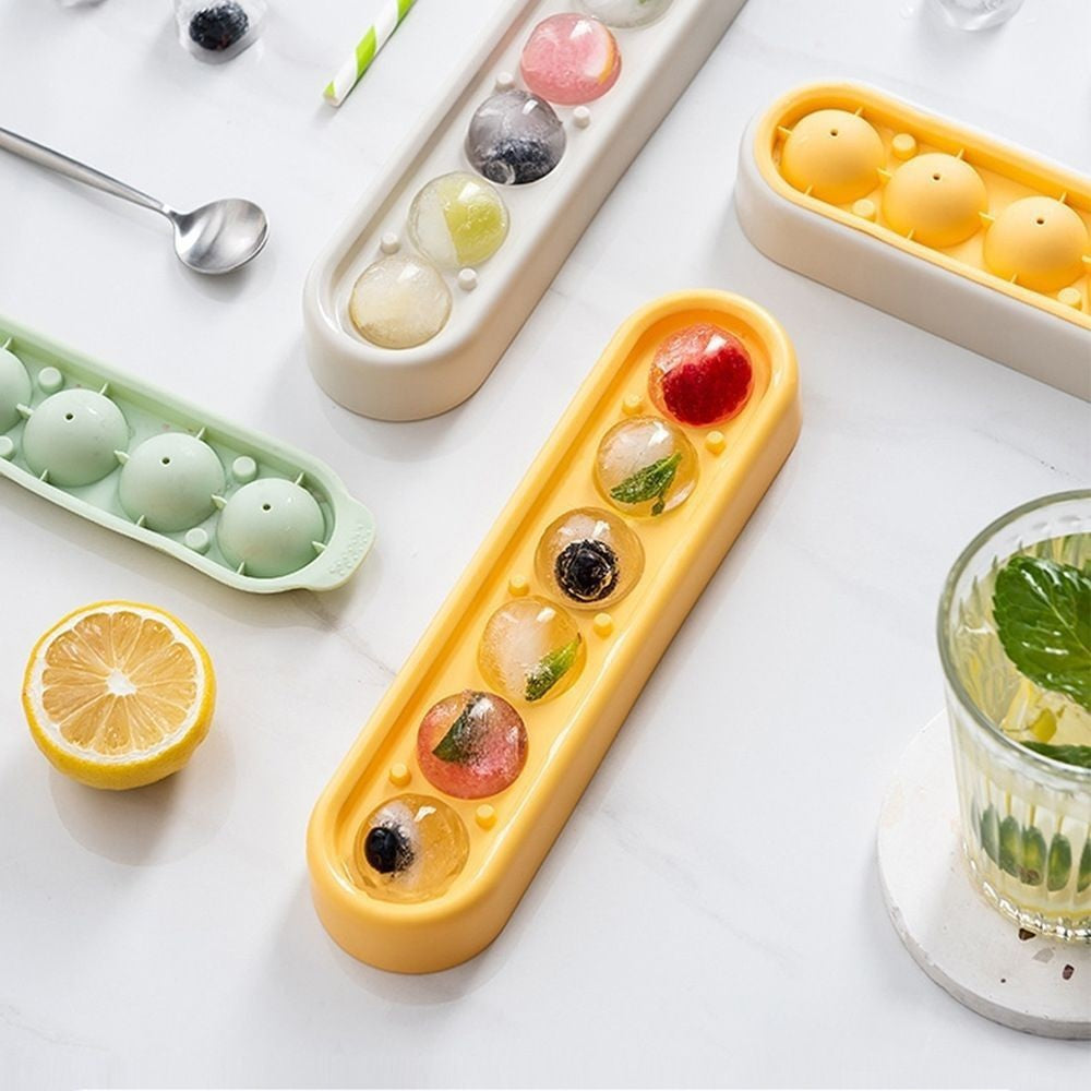 Ball Silicone Ice Ball Mold Mold Frozen Ice Ice Box Refrigerator Ice Ball Ice Cube Spherical Grids Household