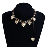 Heart Pendant Necklace for Women – Velvet Wrapped Love Charm Clavicle Chain