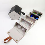 Multi-grid glasses box myopia sunglasses storage box sunglasses box manual folding multi-link glasses box wholesale