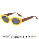 Color-Match Cat Eye Sunglasses for Women – Trendy Small Frame Fashion Shades