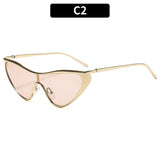 新款时尚金属大框防晒户外太阳镜跨境欧美个性墨镜女潮流太阳眼镜